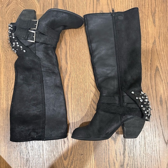 Naughty Monkey rhinestone and spiked boots - Picture 5 of 8